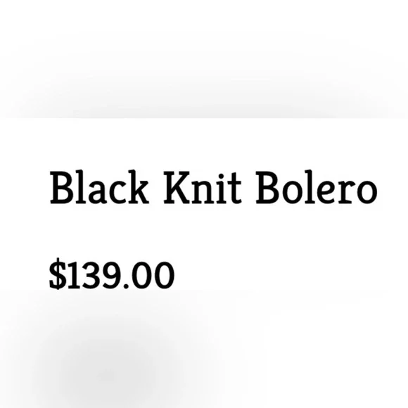 Aleeza Paris - Bolero Knit Black Cropped Jacket - Picture 7 of 7